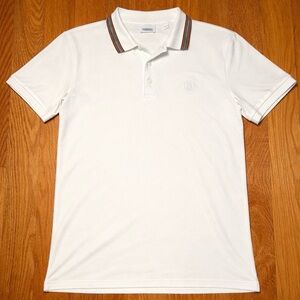 Burberry TB Monogram with Logo Stipe Collar Polo Shirt 🔥